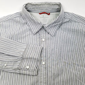 Banana Republic Mens Shirt XL Slim Fit Pearl Snaps